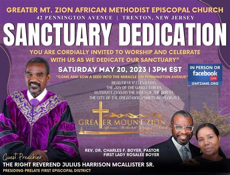 Greater Mt. Zion African Methodist Episcopal Church in Trenton holds ...