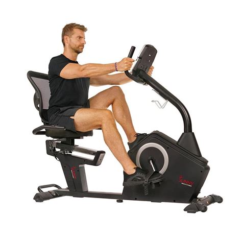 Sunny Health & Fitness Programmable Recumbent Bike - fitnessforallshop