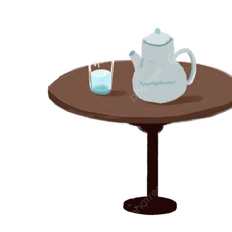 Coffee Kettle Clipart Vector, Kettle On The Coffee Table, Kettle, Coffee Table, Drinking Glass ...
