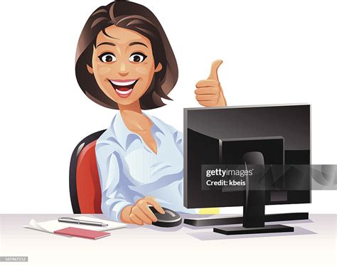 Female Office Worker High-Res Vector Graphic - Getty Images