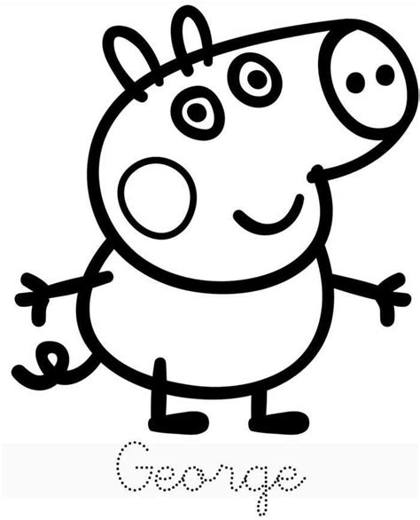 Printable Peppa Pig Coloring Pages - Free Coloring Sheets | 색칠책, 컬러링 시트, 돼지 그림