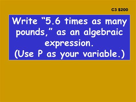 Exponents & Numerical Expressions Variables & Expressions - ppt download
