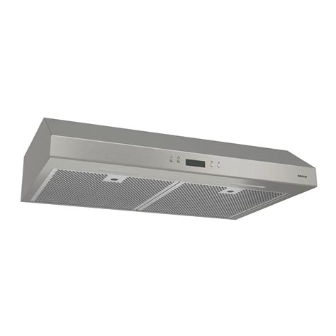 BCDJ142SS Broan® Glacier 42-inch Under-Cabinet Range Hood, 450 Max Blower CFM, Black