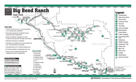 Big Bend State Park Map - Printable Map