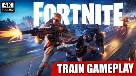 FORTNITE - Train Chasing Gameplay 4K -PS5 - YouTube