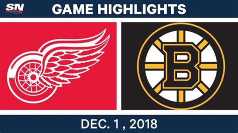 NHL Highlights | Red Wings vs. Bruins - Dec 1, 2018 - YouTube