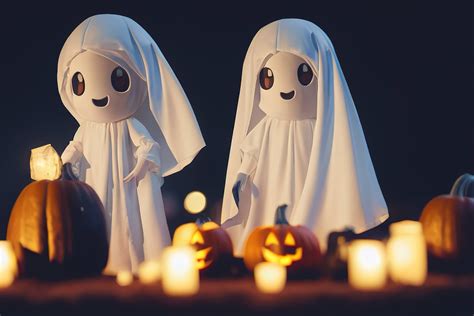 Cute Halloween ghosts