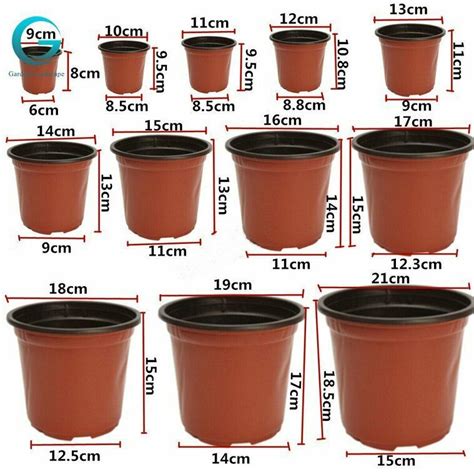 Plastic Plant Flower Pots Nursery Seedlings Pot Plant 100Pcs | eBay in ...