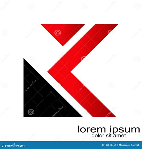 Creative Sample Design Letter K Logo Vector Stock Vector - Illustration ...