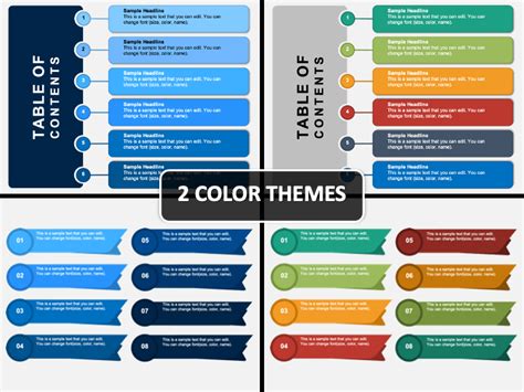 Table of Content PowerPoint and Google Slides Template - PPT Slides