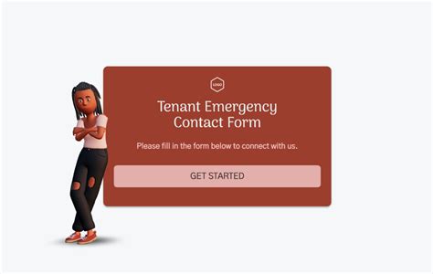Tenant Contact Form Template | Visme