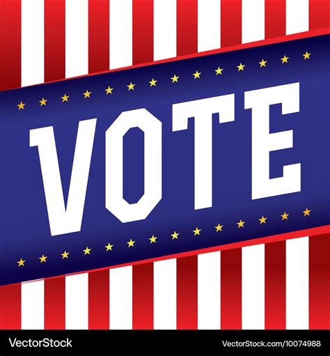 Vote election banner Royalty Free Vector Image