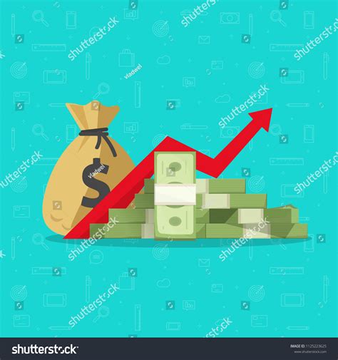 Profit Money Budget Illustration Flat Cartoon Stock Illustration ...