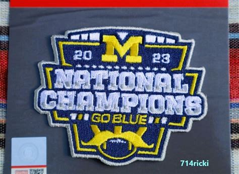 2023 College Football National Champions Collector Patch Michigan Wolverines | eBay