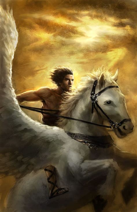 Perseus on Pegasus by idrawgirls | Mythical creatures, Mythological ...