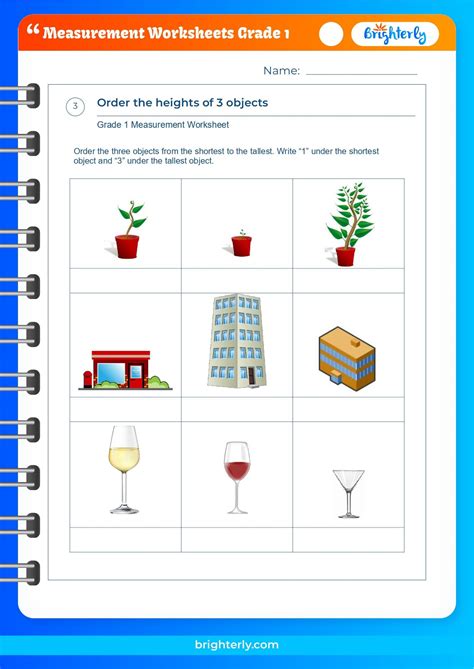 Measurement Worksheets Grade 1