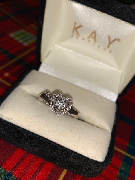 Kay Jewelers lightly worn heart shaped diamonds 925 | Heart shaped promise rings, Kay jewelers ...