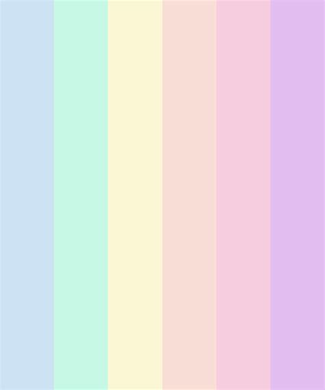 Pastel Rainbow Gradient Aesthetic Rainbow Color Palette - Harcrateremtettek