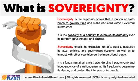 What is Sovereignty | Definition of Sovereignty