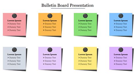 Bulletin Board Presentation PPT Template and Google Slides