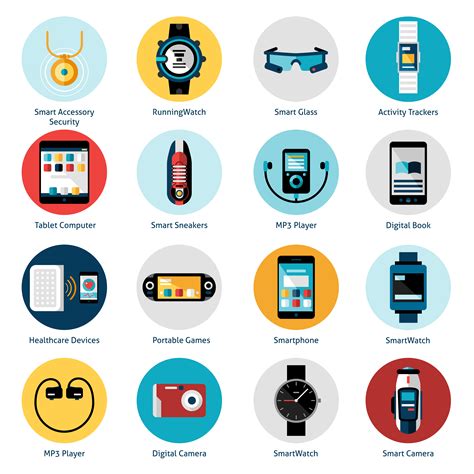 Wearable Technology Icons 460014 Vector Art at Vecteezy