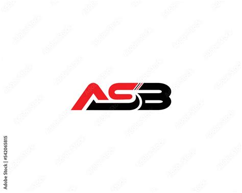 Abstract ASB Letter Logo Design Template Initial Vector Monogram ...