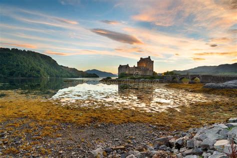 Sunrise at Eilean Donan Castle Stock Photo - Image of coastal, fortress: 161263016