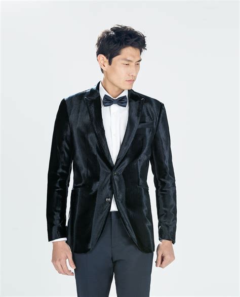 ZARA - SALE - VELVET BLAZER | Blazers for men, Blazer, Velvet blazer