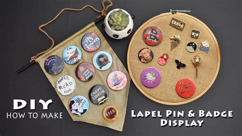 DIY How to make Enamel Lapel Pin & Badge Display - YouTube