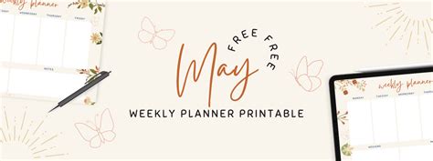 May Weekly Planner Printable – Kawaii Pen Shop