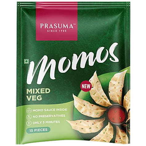 Buy Prasuma Frozen Momos - Mixed Veg, Healthy Twist, Quick, Sauce Inside Online at Best Price of ...