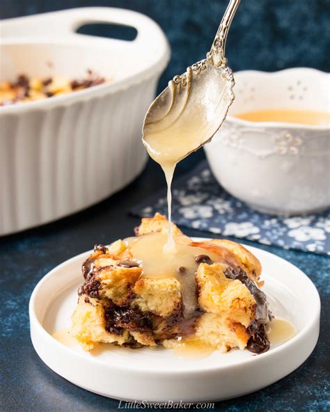 Bread Pudding with Bourbon Sauce (Recipe + Video) - Little Sweet Baker