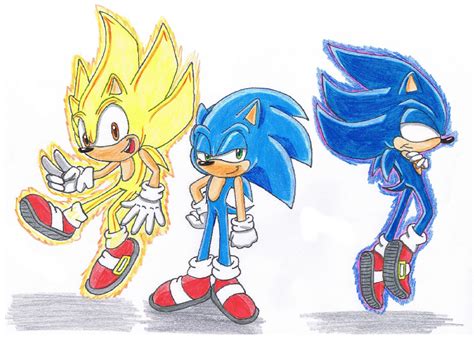 Sonic transformations - color by 5Hedgehog5 on DeviantArt