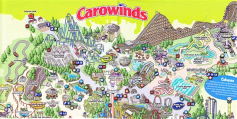 Carowinds - 2009 Park Map