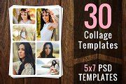 Photoshop Collage Templates PSD PSDS | Card Templates ~ Creative Market