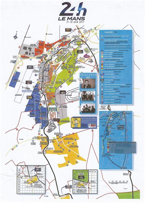 Le Mans Circuit Map