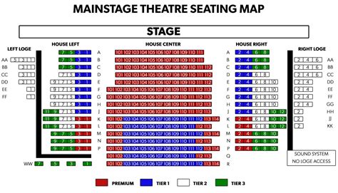 Seating Maps | Phoenix Theatre