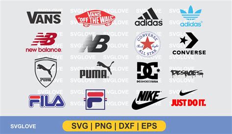 Sneakers Brand Logo SVG Bundle - Gravectory