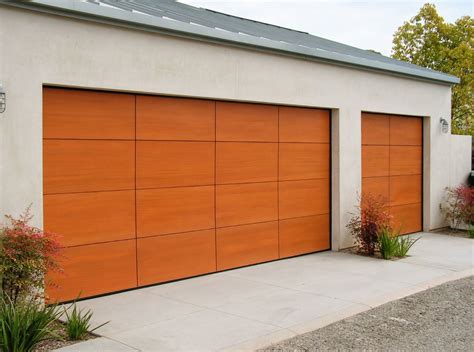 Now here is a cool modern design! This eight by eight panel garage with ...