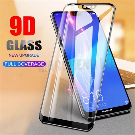 New 9D Tempered Glass For Huawei Nova 3 3i 3e Screen Protector Full Cover tempered glass For ...