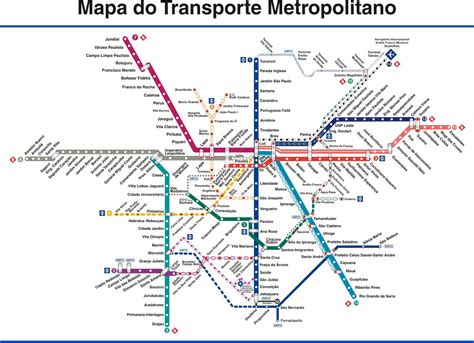 Mapa do Metrô de São Paulo