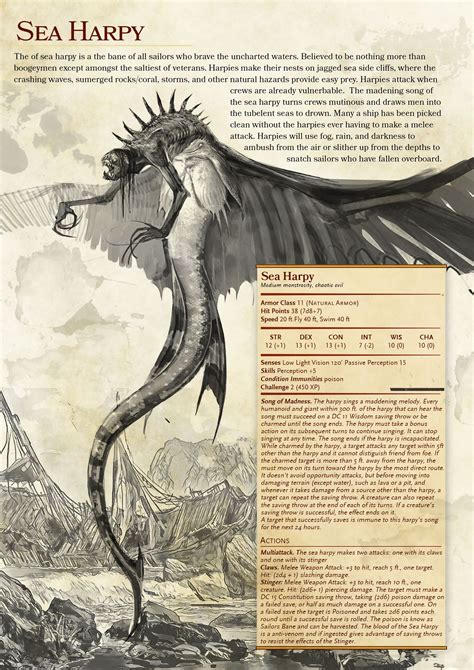 Bored at work dungeons and dragons dnd5e homebrew approbation of a Witcher Creature… | Dungeons ...