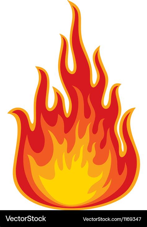 Flame Royalty Free Vector Image - VectorStock