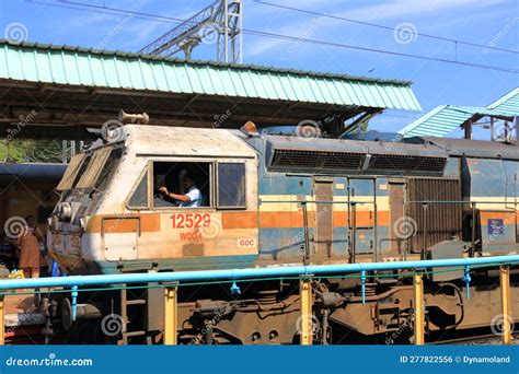 December 30 2022 - Kannur, Kerala, India: People Waiting for the Train at Railway Station in ...