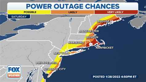 Power outages likely for parts of the Northeast