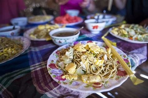 Traditional Burmese noodles, Myanmar (Burma), Asia