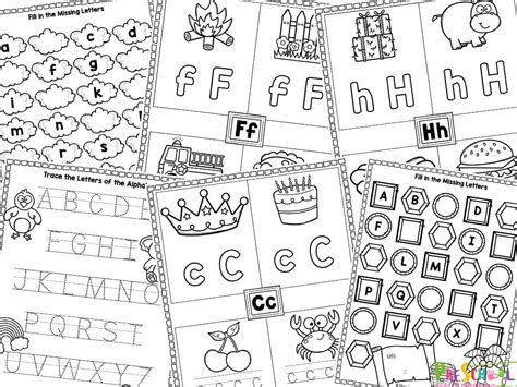 FREE Printable Alphabet Worksheets for Nursery from A-Z