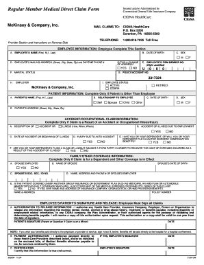 18 Printable Cigna Medical Claim Form Templates - Fillable Samples in ...