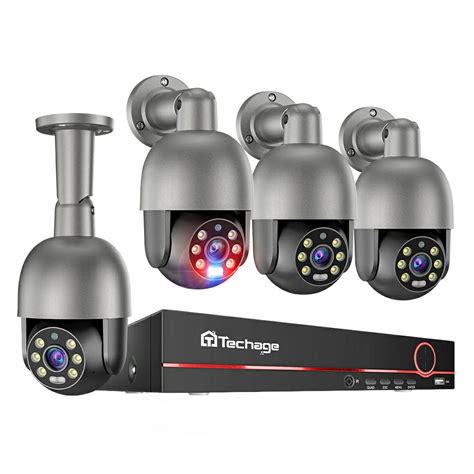 4MP POE Camera Kit with Smart AI Motion Detection – Techage.com