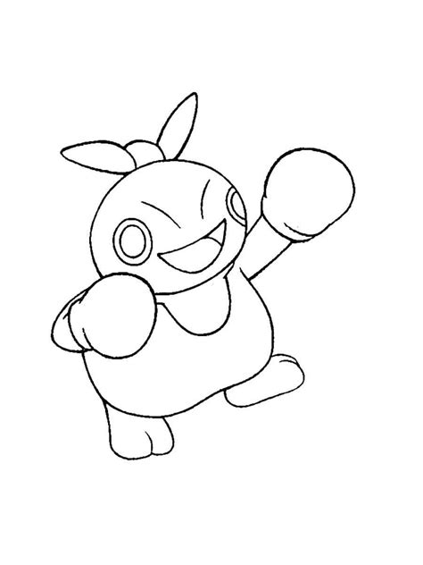 Makuhita Pokemon coloring pages